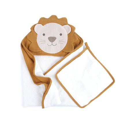 Petit Lion Towel and Washcloth Set