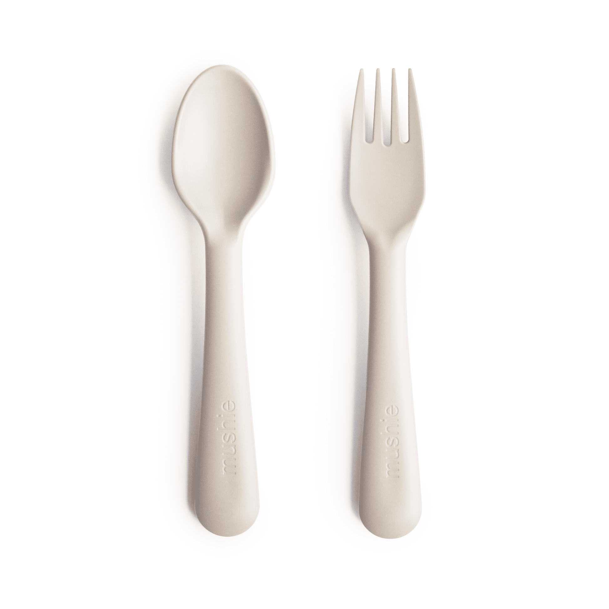 Dinnerware Fork and Spoon Set Dinnerware Mushie Ivory 