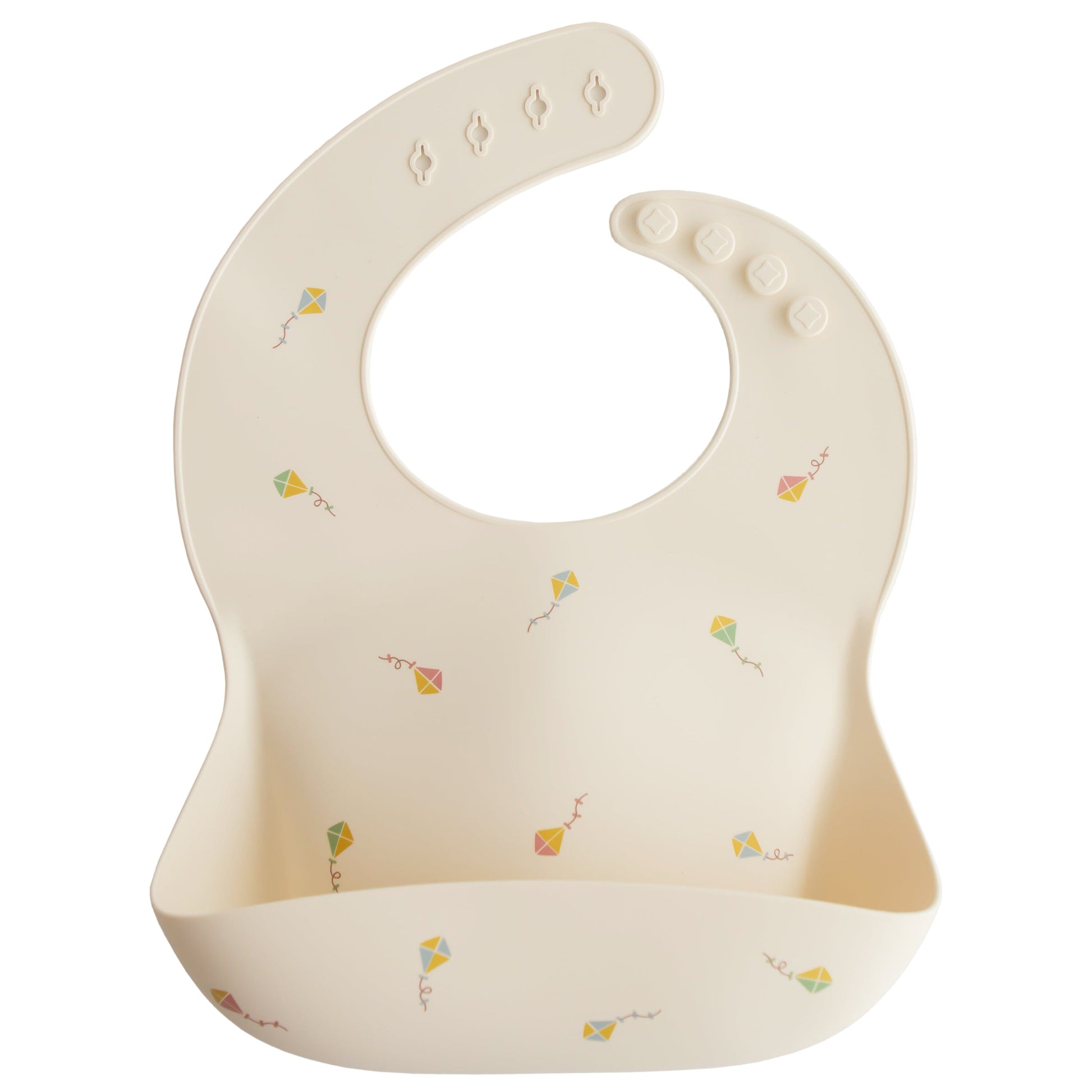 Silicone Baby Bib Silicone Bib Mushie Kites 