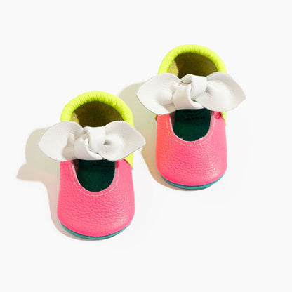 Malibu Knotted Baby Shoe Knotted Bow Mocc Soft Sole 