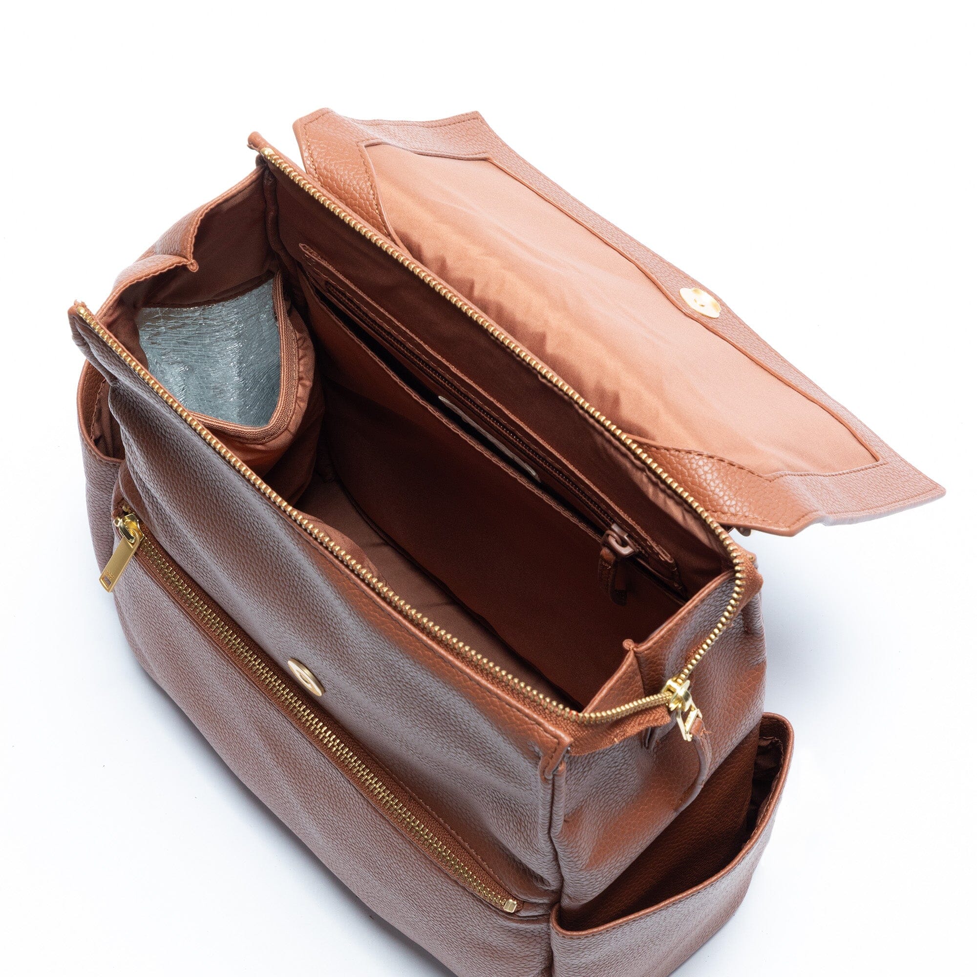 Cognac Mini Classic Bag II Mini Classic Diaper Bag II Diaper Bag 