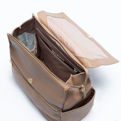 Toffee Mini Classic Bag II Mini Classic Diaper Bag II Diaper Bag 