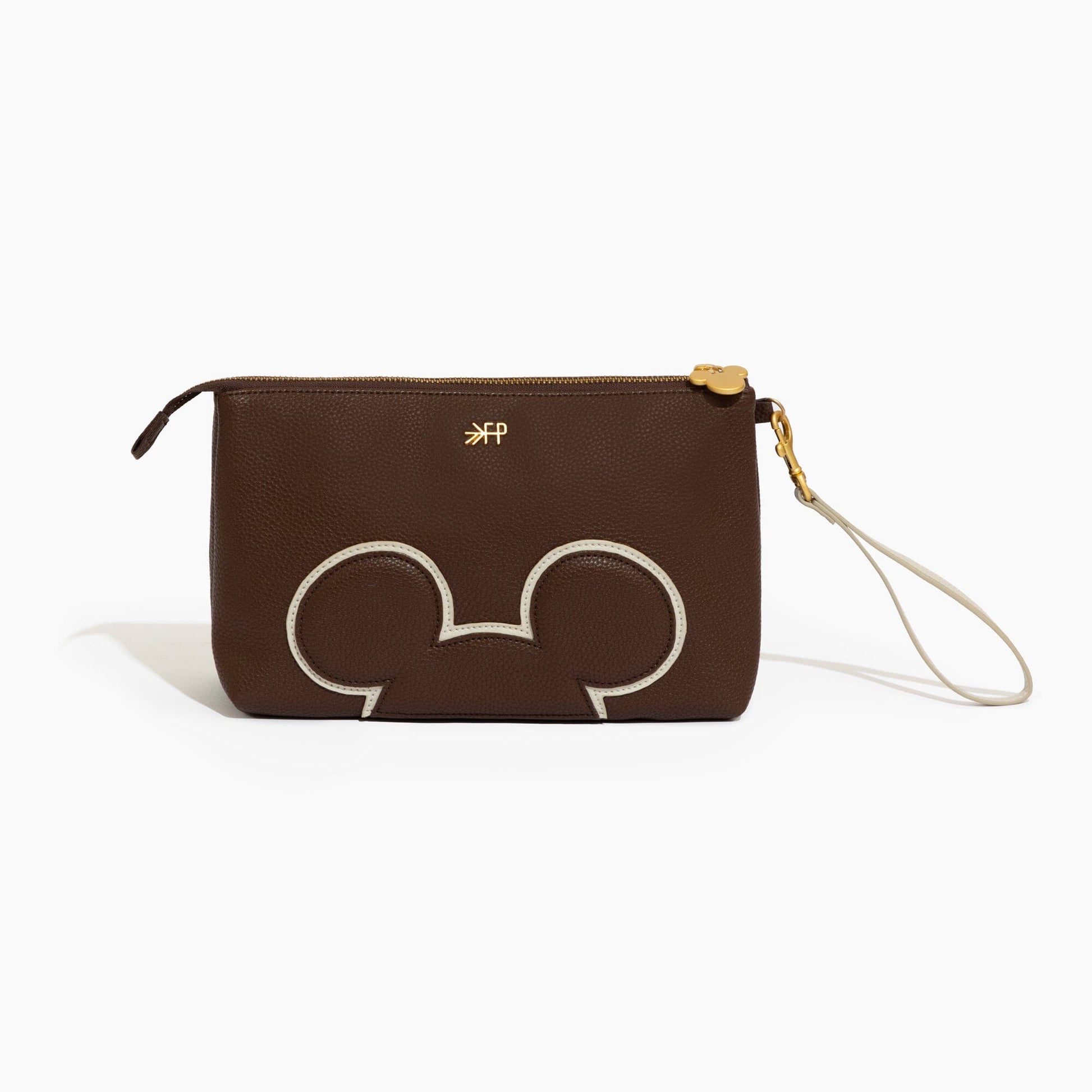 Disney Mocha Mickey Mouse Zip Pouch Classic Zip Pouch Bag Accessory 