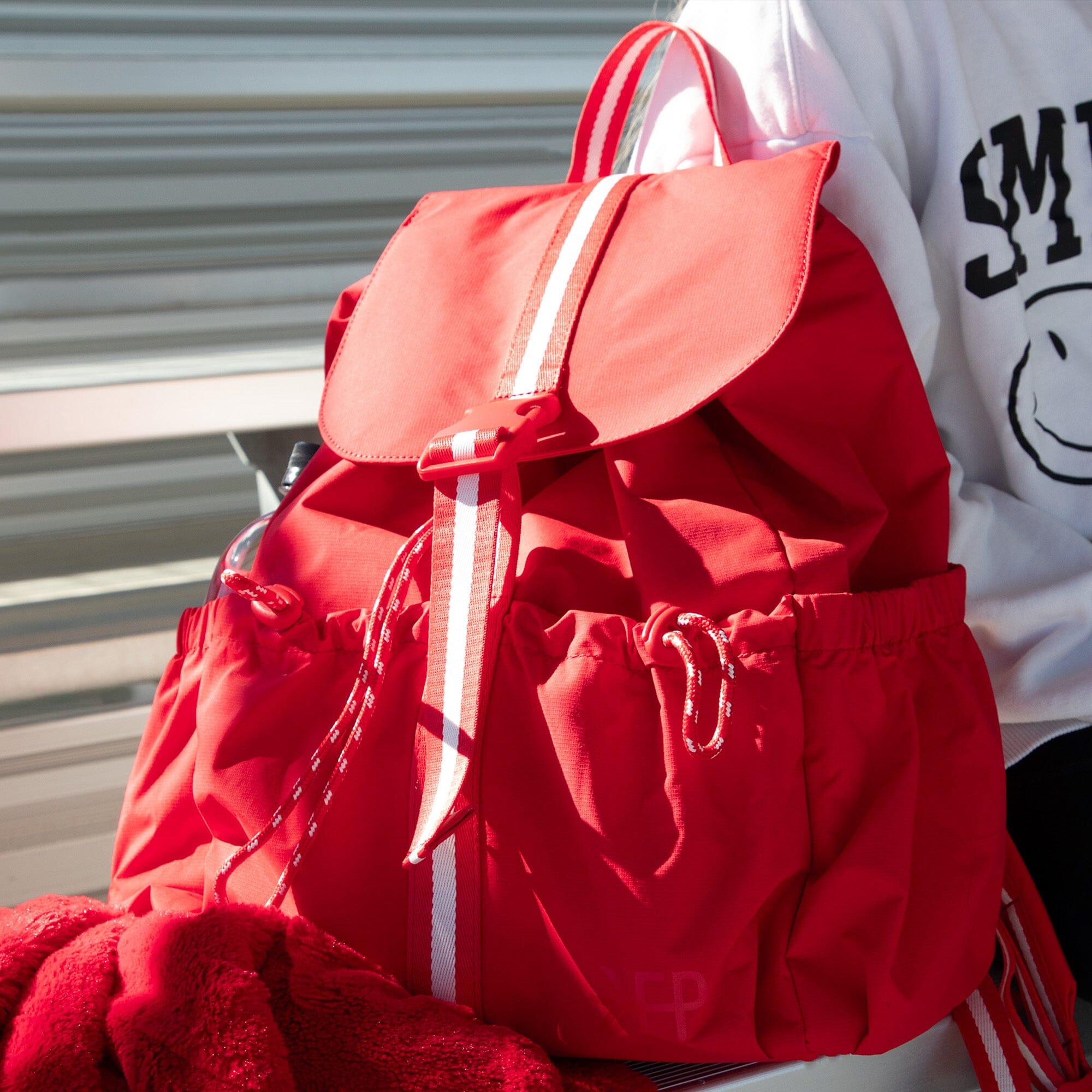Cherry Motion Drawcord Backpack Motion Drawcord Backpack Diaper Bag 