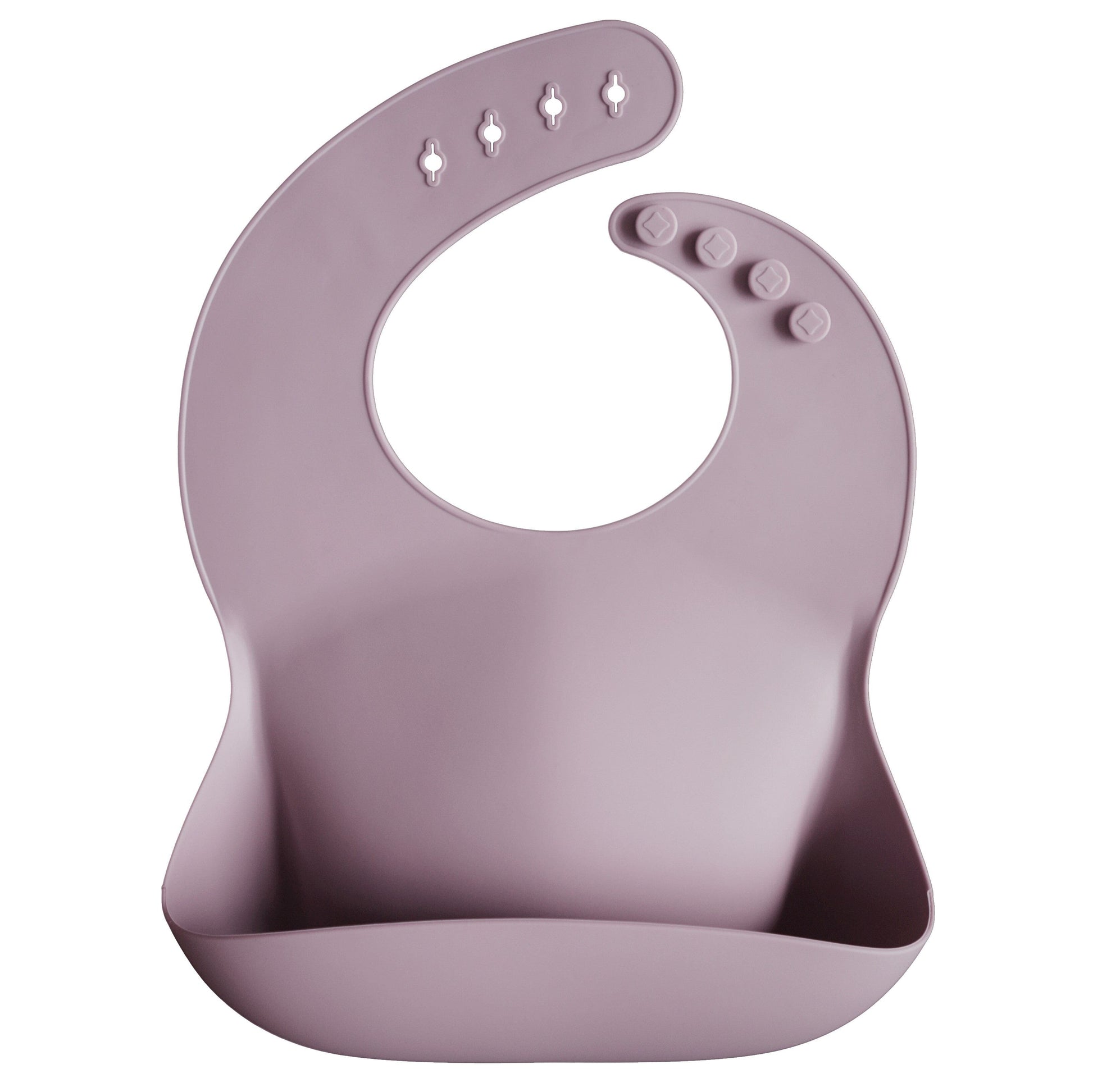 Silicone Baby Bib Silicone Bib Mushie Pale Mauve 