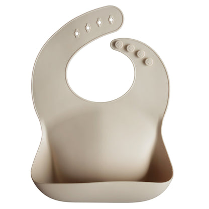 Silicone Baby Bib Silicone Bib Mushie Shifting Sand 