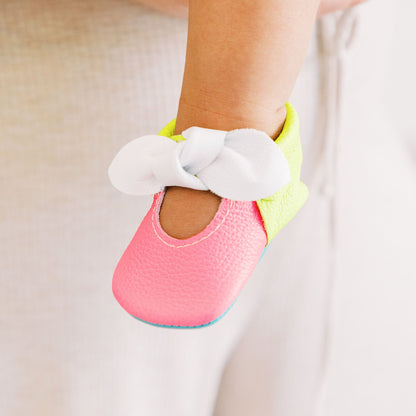 Malibu Knotted Baby Shoe Knotted Bow Mocc Soft Sole 