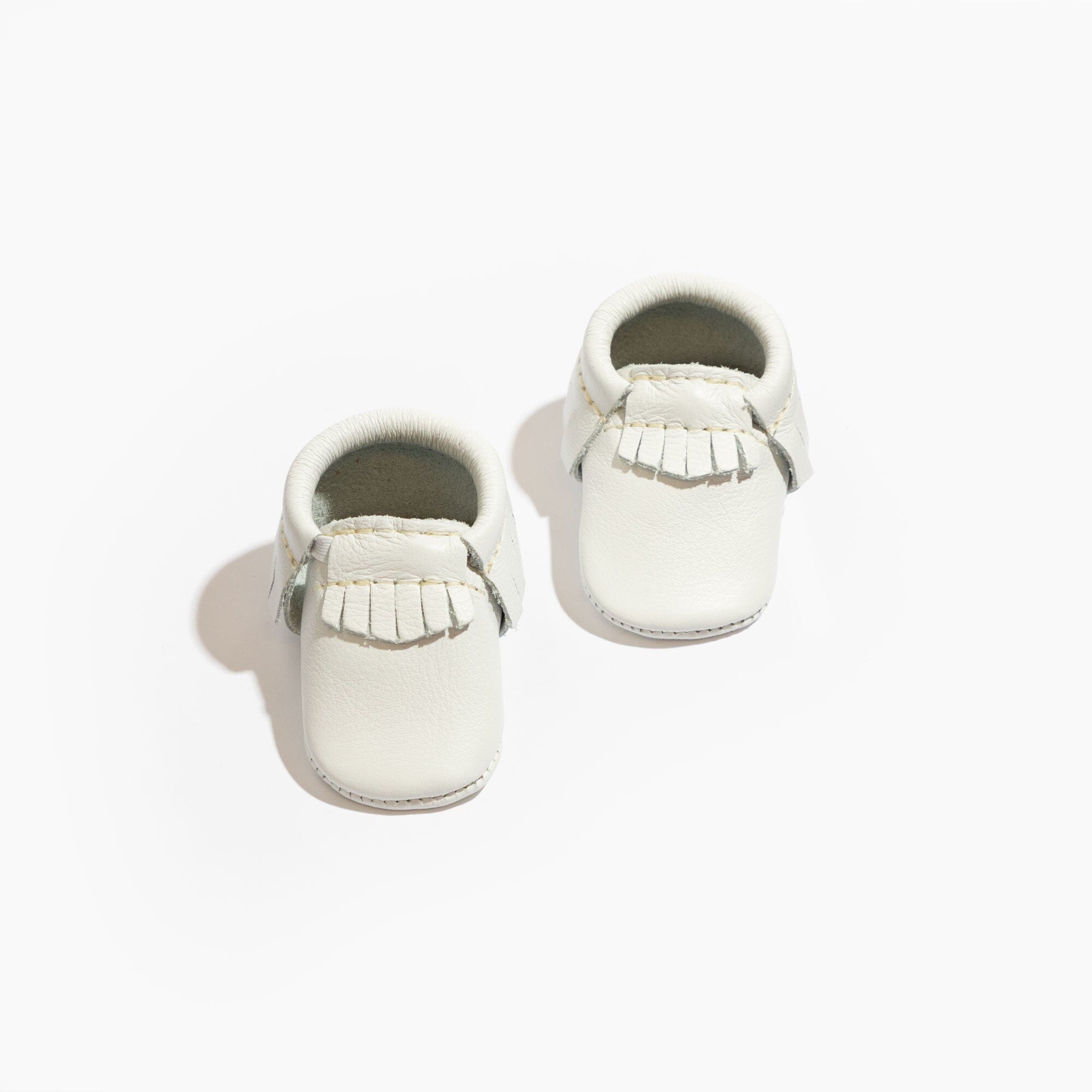 Newborn Bright White Moccasin Baby Shoe – Freshly Picked