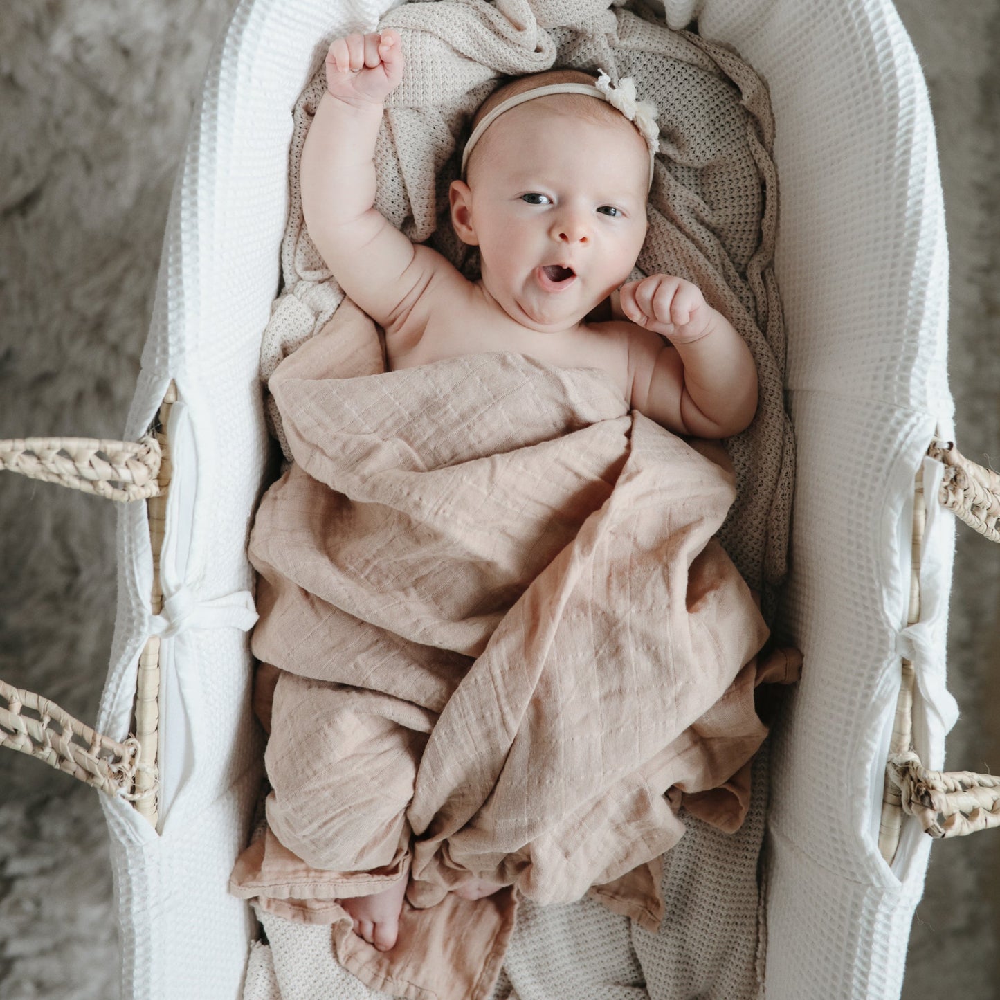 Organic Cotton Muslin Swaddle Blanket