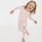 Peony Stripe Bamboo Toddler Pajama Set Motette 