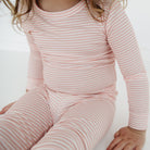 Peony Stripe Bamboo Toddler Pajama Set Motette 