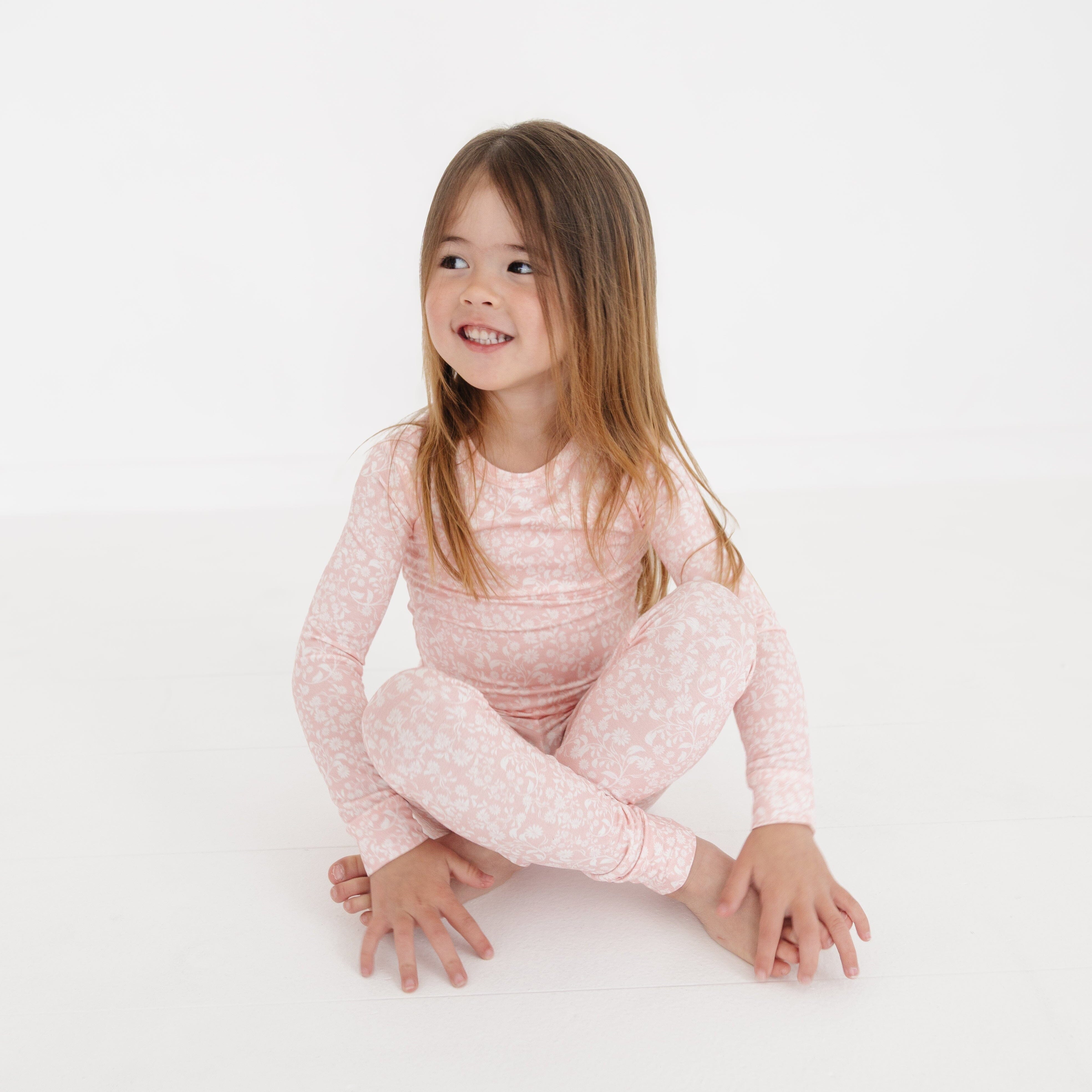 Petite Fleur Bamboo Toddler Pajama Set Motette 