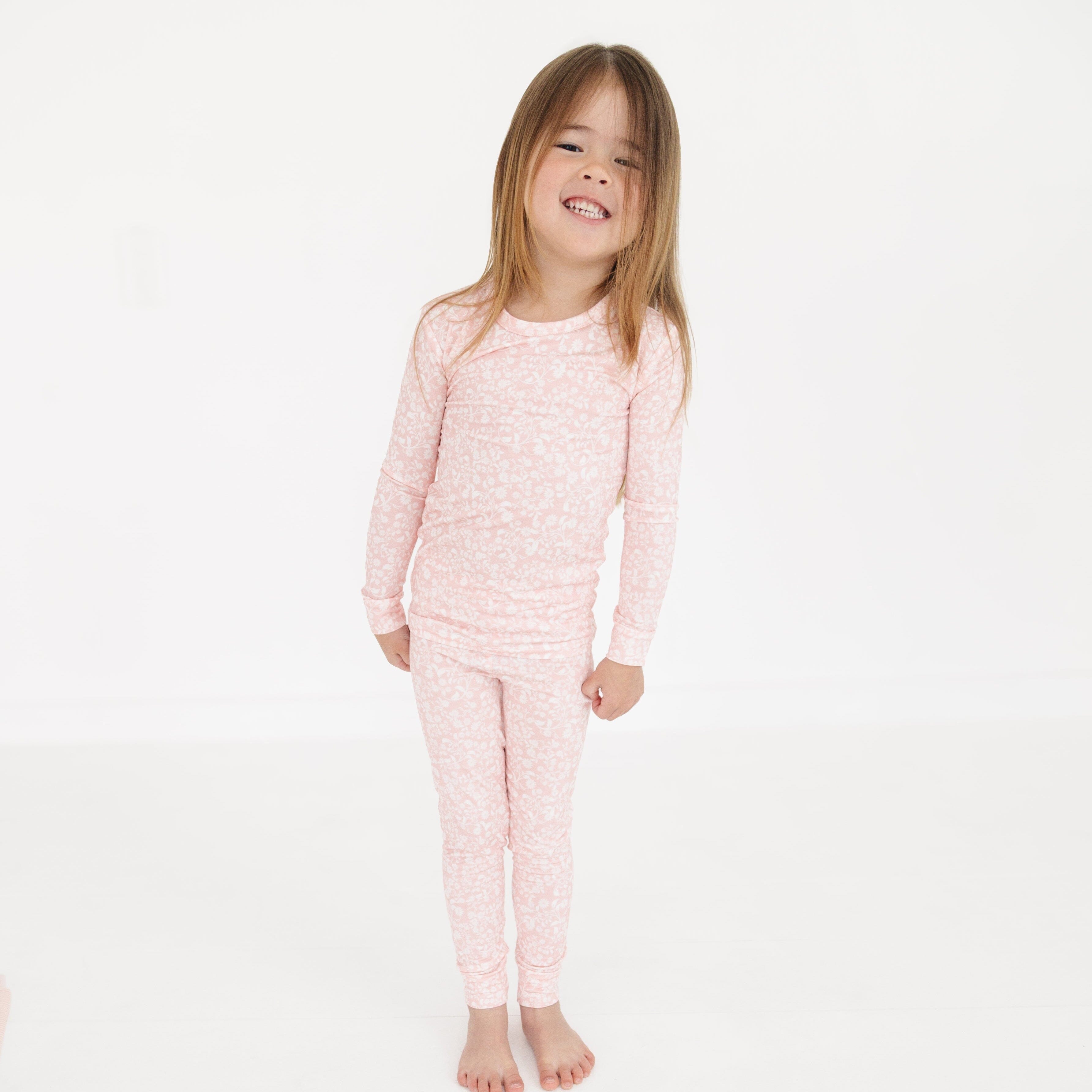 Petite Fleur Bamboo Toddler Pajama Set Motette 