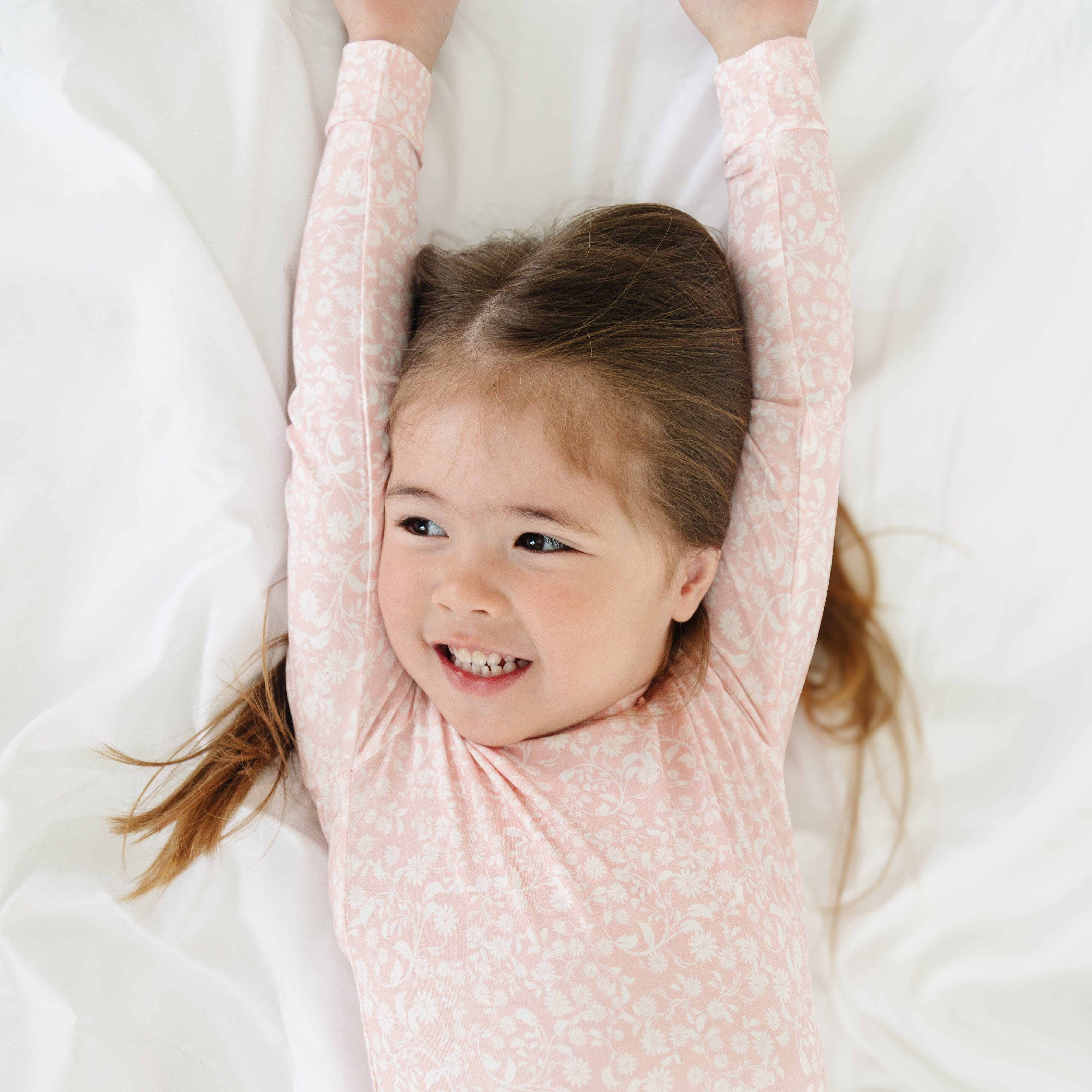 Petite Fleur Bamboo Toddler Pajama Set Motette 