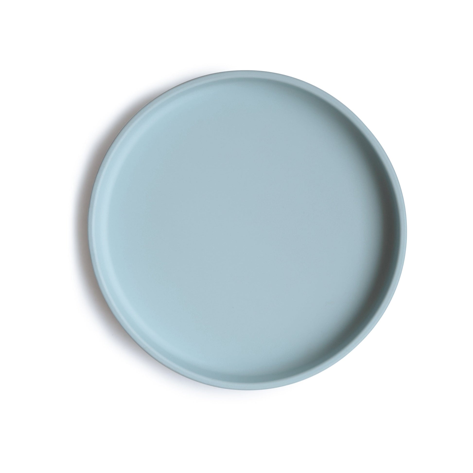 Classic Silicone Suction Plate silicone tableware Mushie Powder Blue 