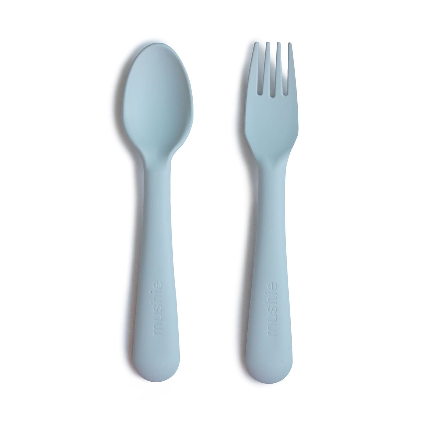 Dinnerware Fork and Spoon Set Dinnerware Mushie Powder Blue 