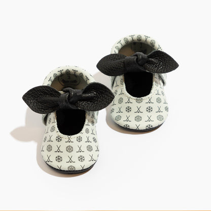 (Coming Soon) Power Play Knotted Bow Baby Shoe Knotted Bow Mocc Soft Sole 