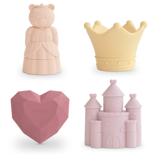 Princess Mold Free Bath Play Set - 4 Pack Bath Play set Mushie 