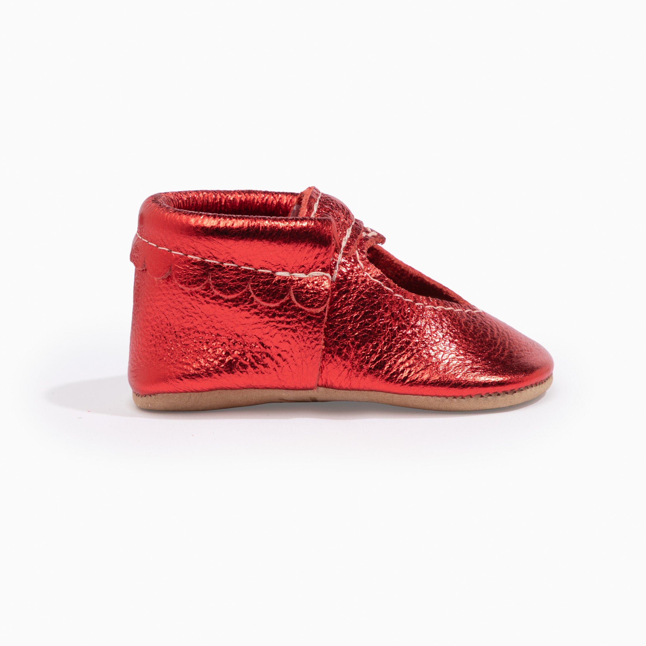 Ruby Red Sweetheart Baby Shoe Sweetheart Ballet Flat Soft Sole 