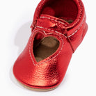Ruby Red Sweetheart Baby Shoe Sweetheart Ballet Flat Soft Sole 