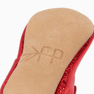 Ruby Red Sweetheart Baby Shoe Sweetheart Ballet Flat Soft Sole 