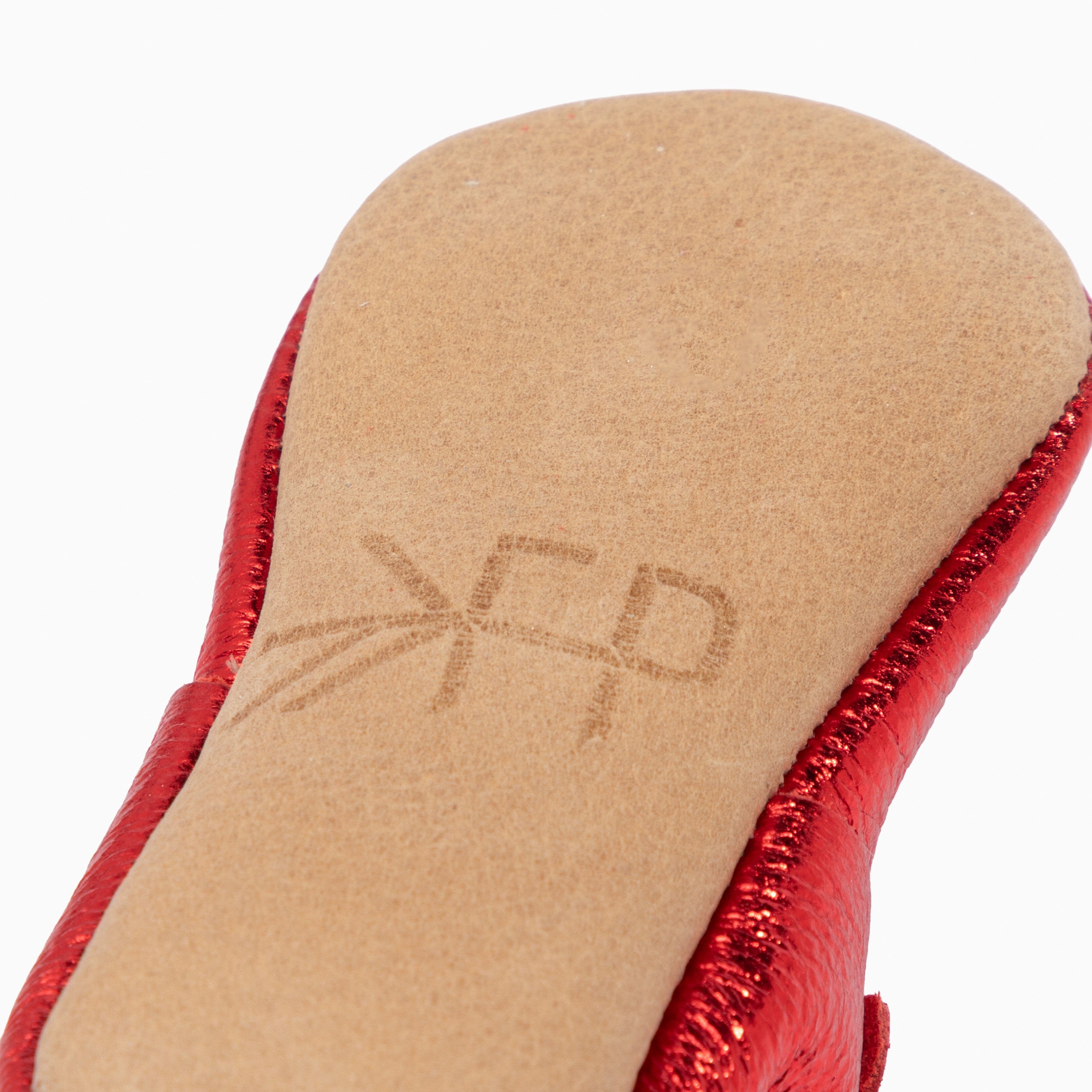 Ruby Red Sweetheart Baby Shoe Sweetheart Ballet Flat Soft Sole 