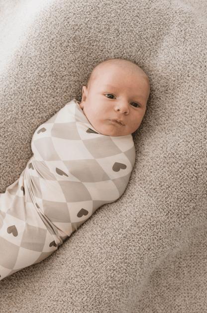 Bamboo Swaddle | Check your Heart forever french baby 