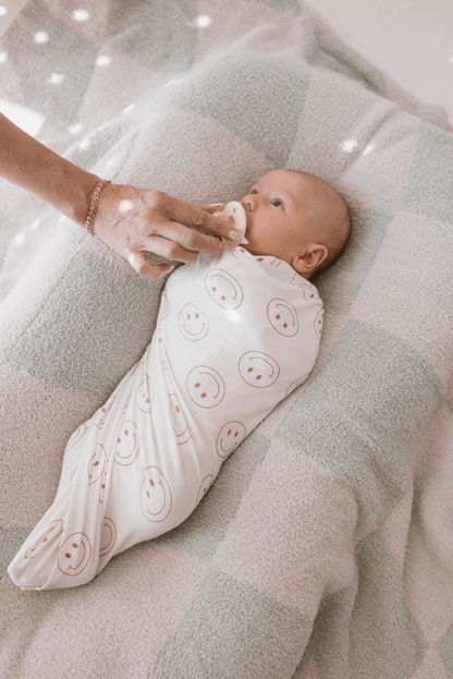 Bamboo Swaddle | Just Smile blanket forever french baby 
