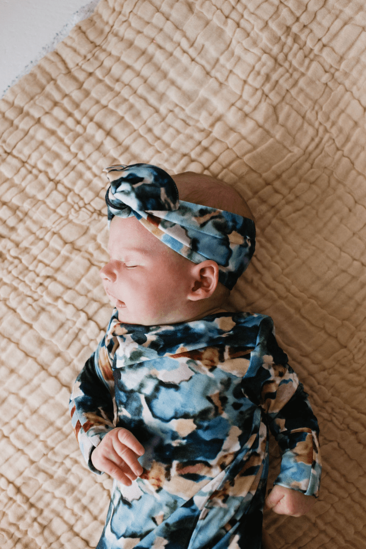 Bamboo Knotted Gown | Charli Print forever french baby 