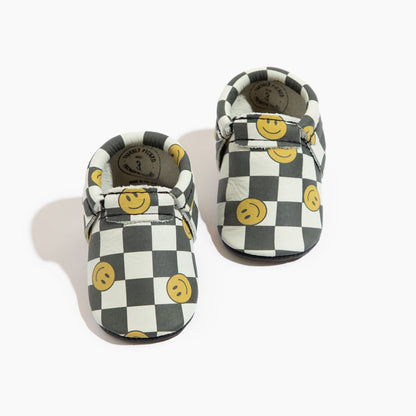 Smiley Check City Baby Shoe City Mocc Soft Sole 