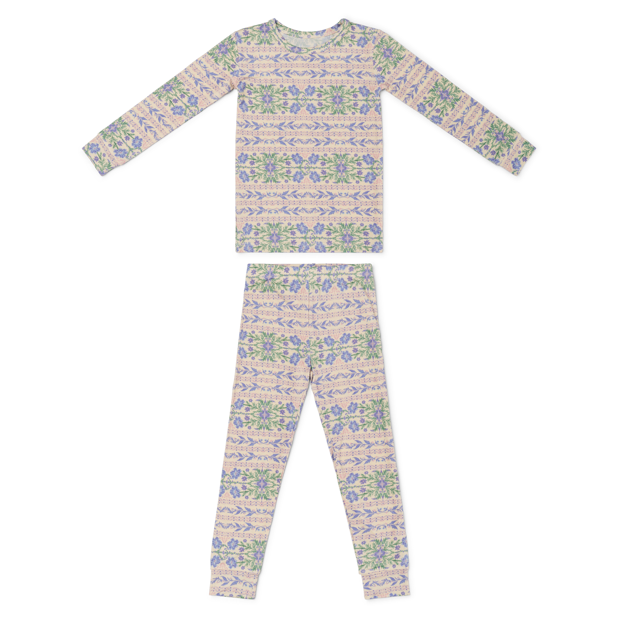 Spring Cascade Bamboo Toddler Pajama Set Motette 