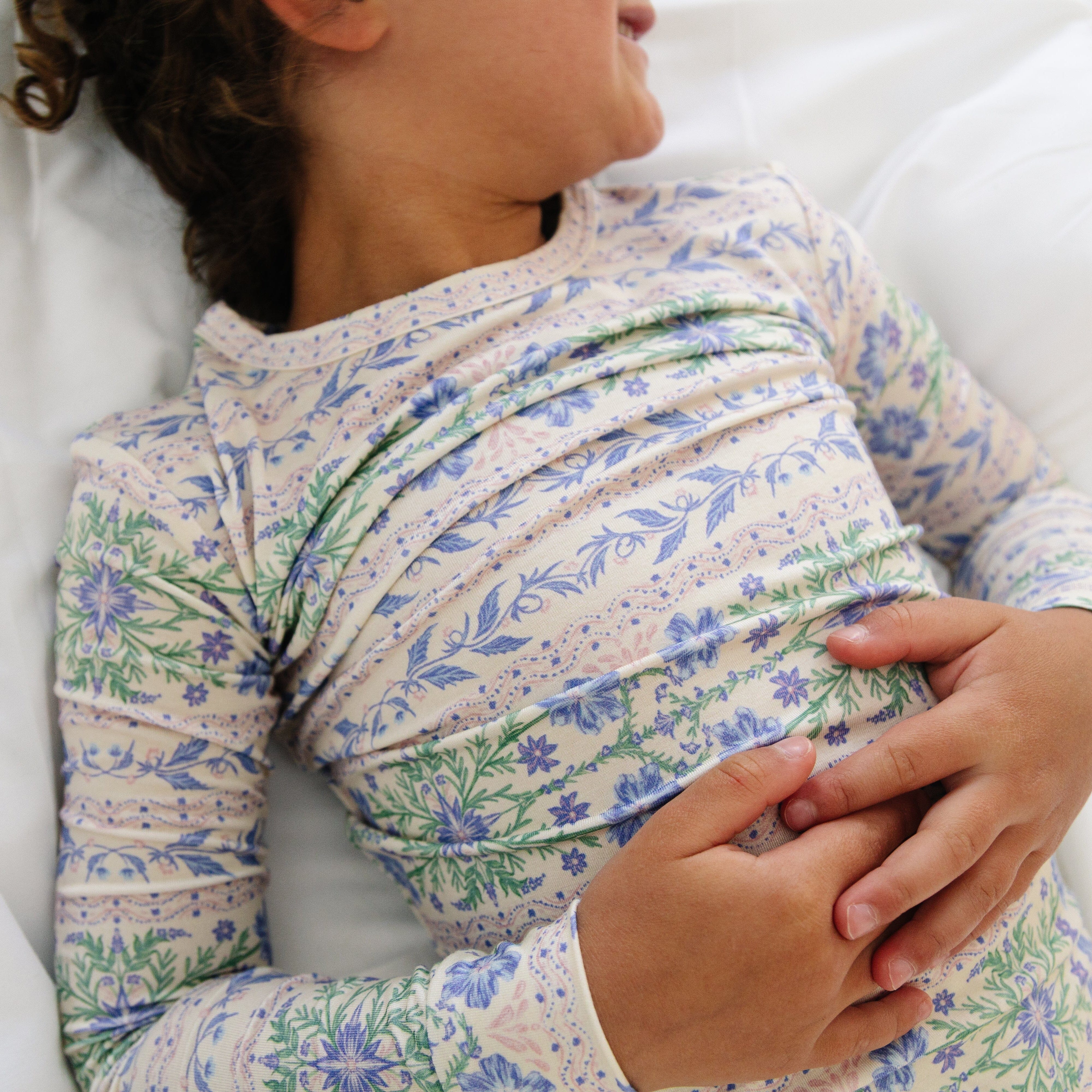 Spring Cascade Bamboo Toddler Pajama Set Motette 