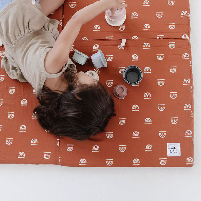 Rainbow Rust Organic Cotton Mat