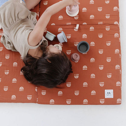 Rainbow Rust Organic Cotton Mat