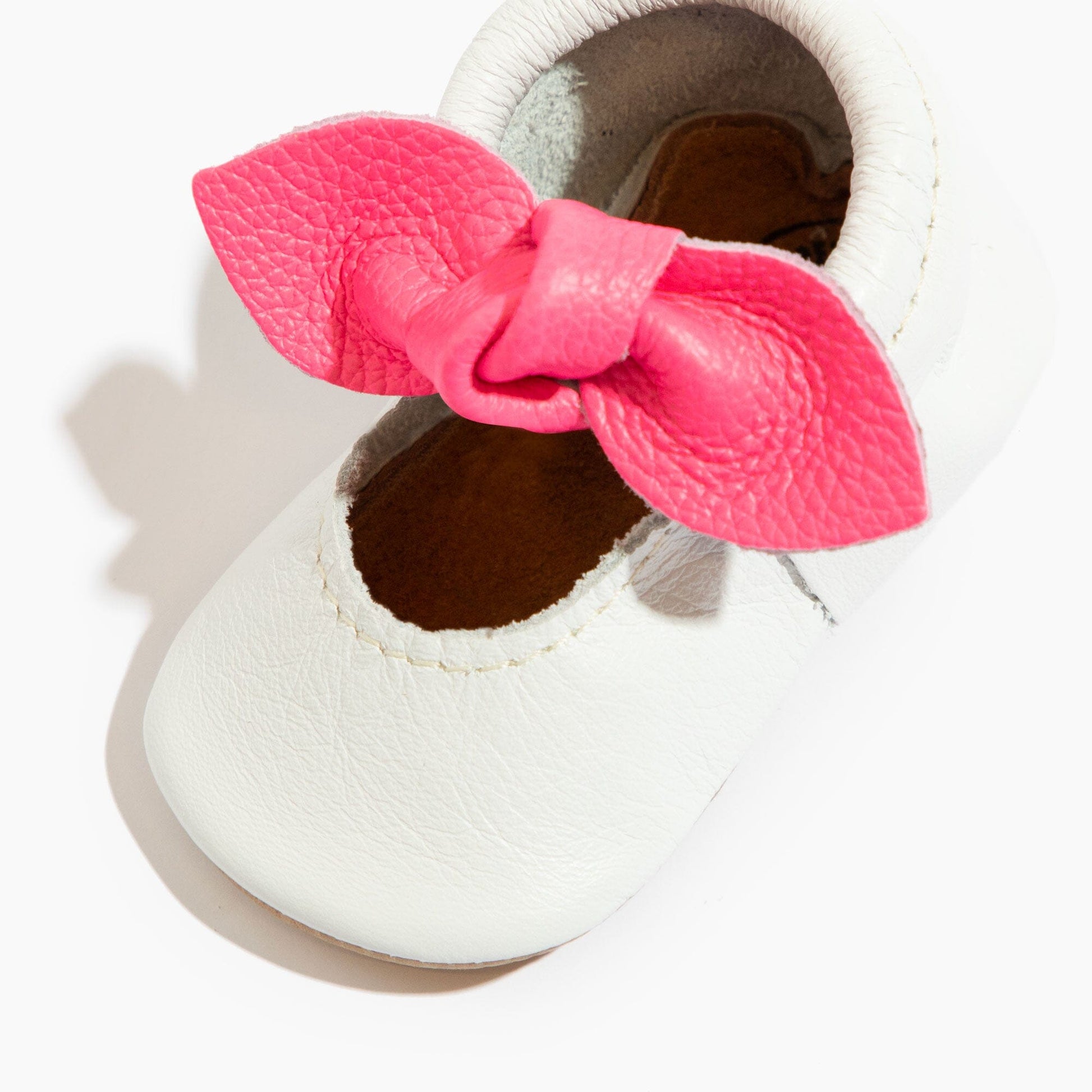 Taffy Dreamhouse Pink Knotted Baby Shoe Knotted Bow Mocc Soft Sole 