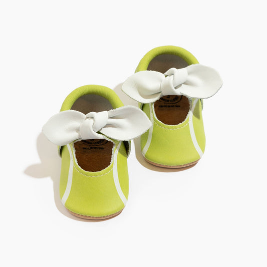 Tennis Match Knotted Bow Baby Shoe Knotted Bow Mocc Soft Sole 