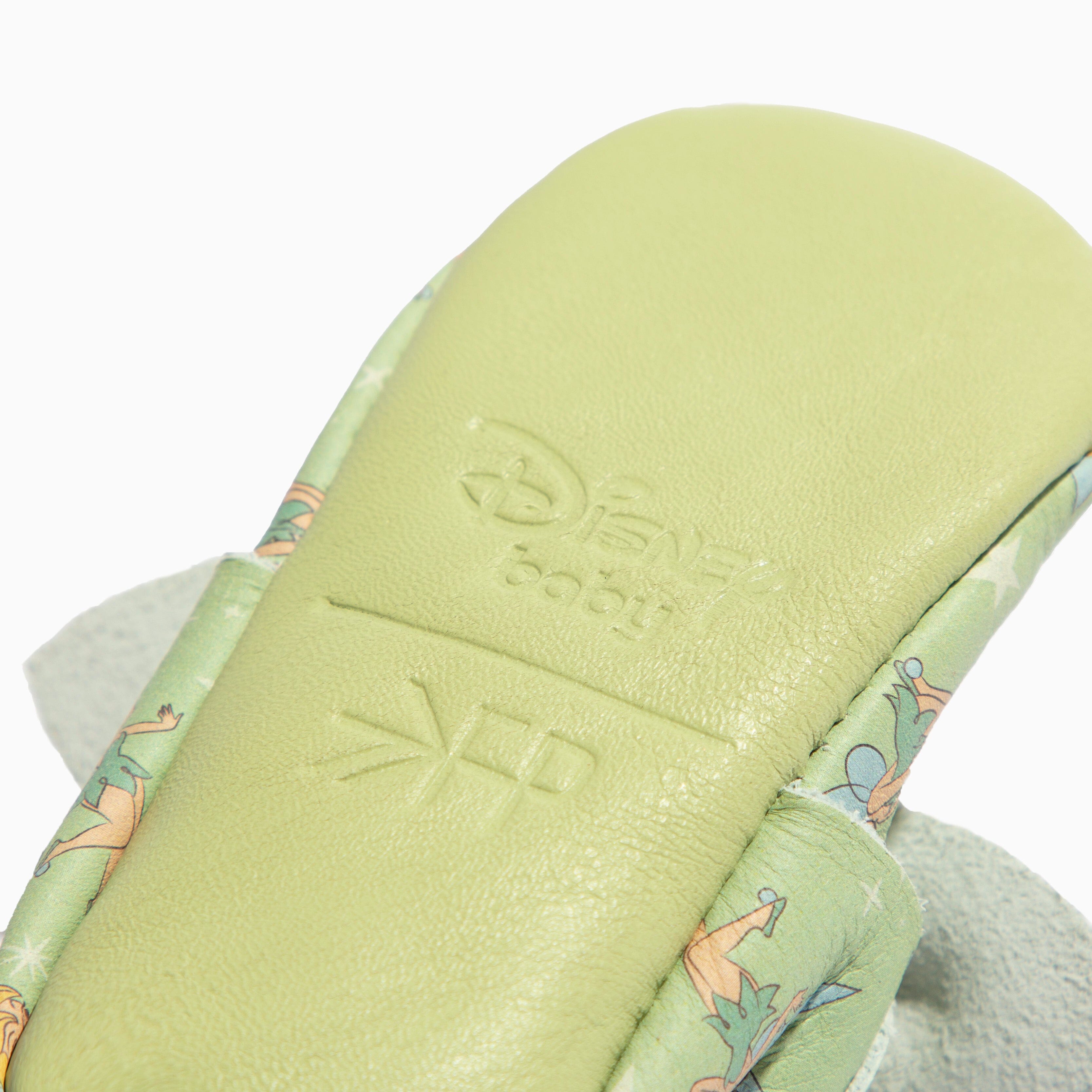 Disney Tinker Bell Knotted Bow Baby Shoe Knotted Bow Mocc Soft Sole 