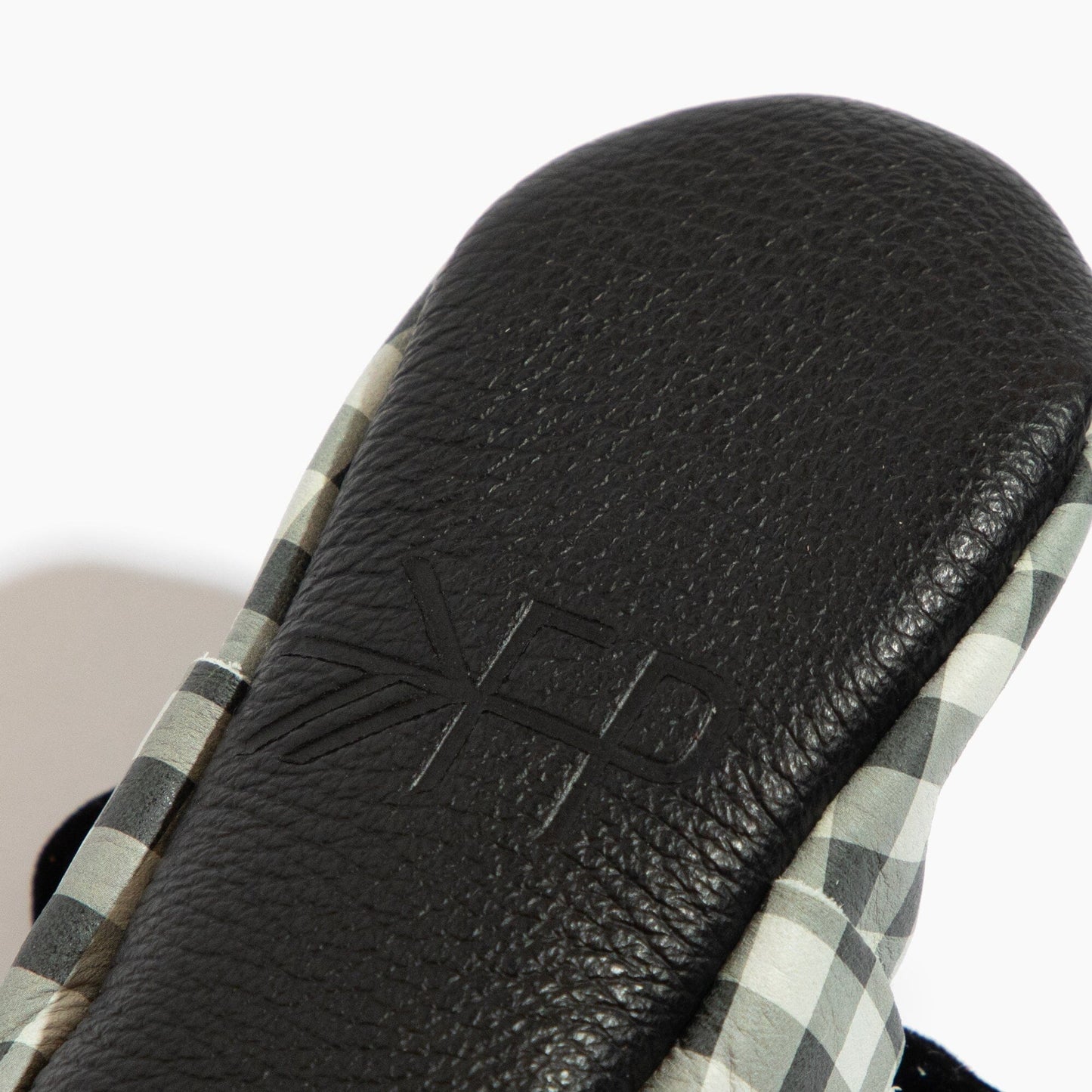 Velvet Check Knotted Bow Baby Shoe Knotted Bow Mocc Soft Sole 