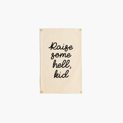 Raise Some Hell,Kid Wall Hanging Wall Hanging Nursery Decor 