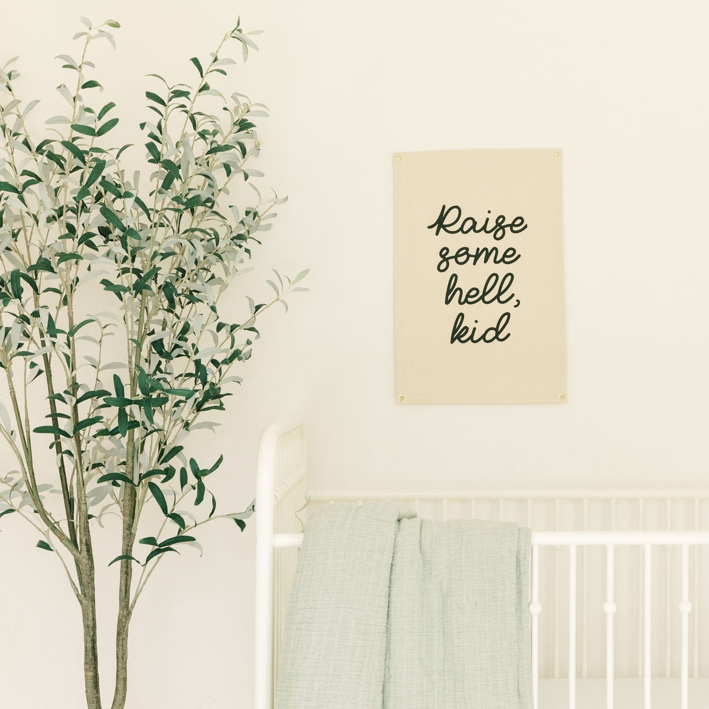 Raise Some Hell,Kid Wall Hanging Wall Hanging Nursery Decor 