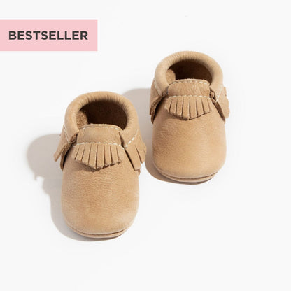 Weathered Brown Moccasin Baby Shoe Moccasin Soft Sole 