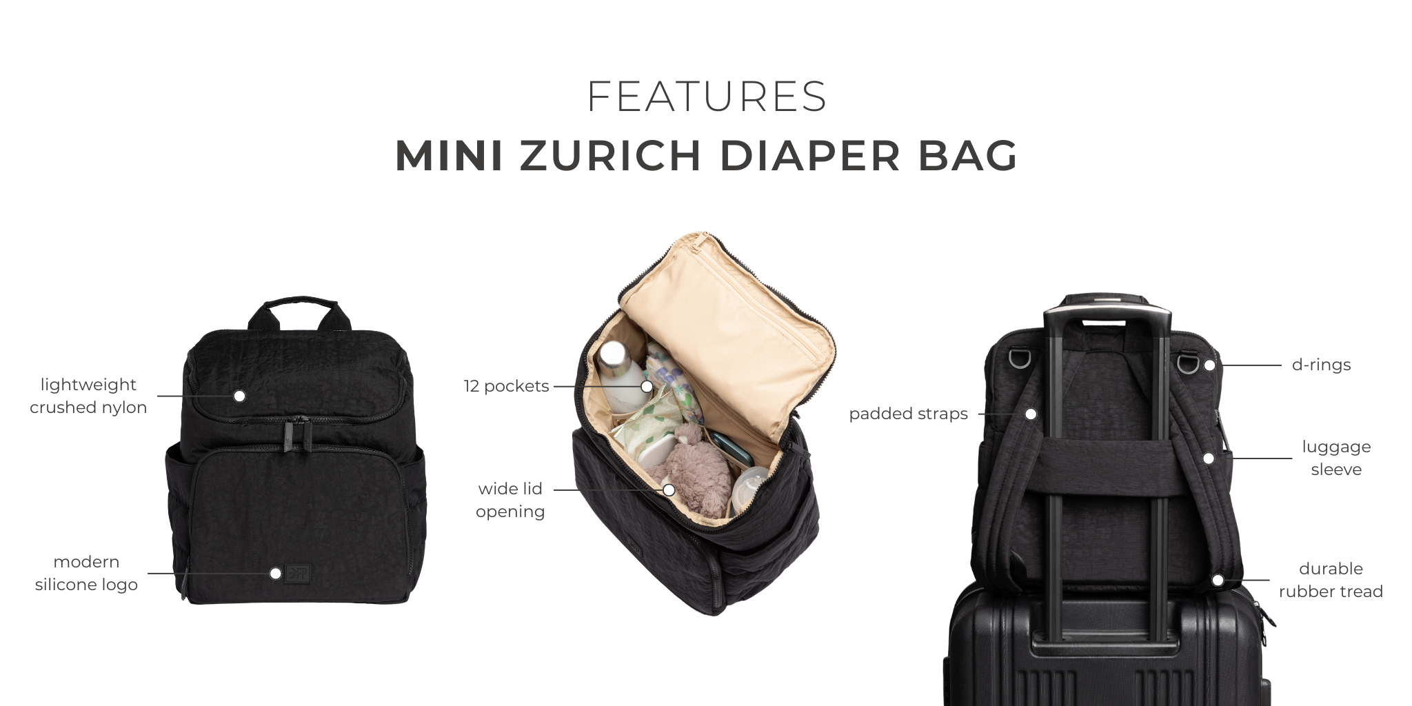 Zurich Backpack | Diaper Bag Backpack – Freshly Picked Zurich Backpack | Diaper Bag Backpack – Freshly Picked