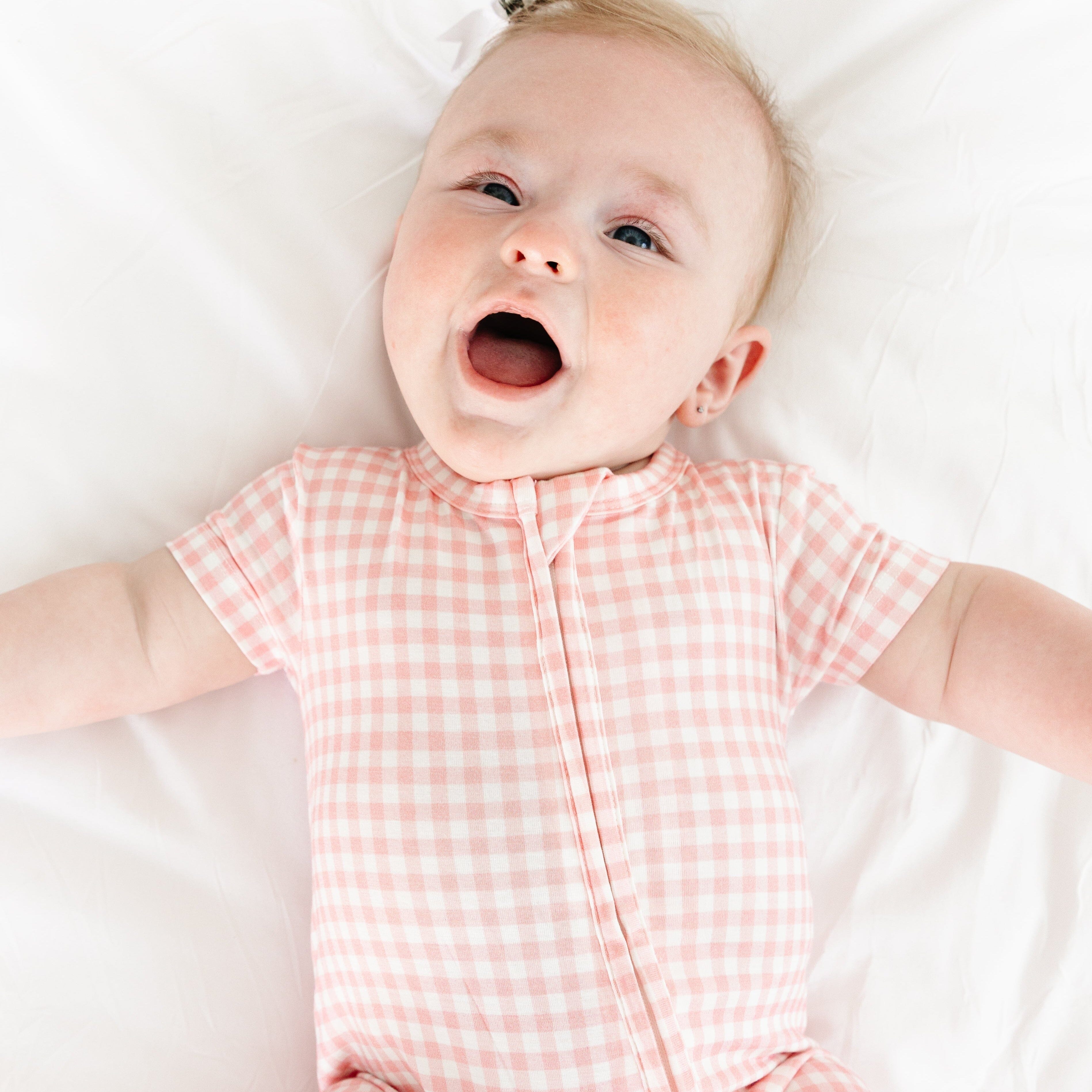 Sugar Gingham Short Sleeve & Shorts Bamboo Sleeper Motette 