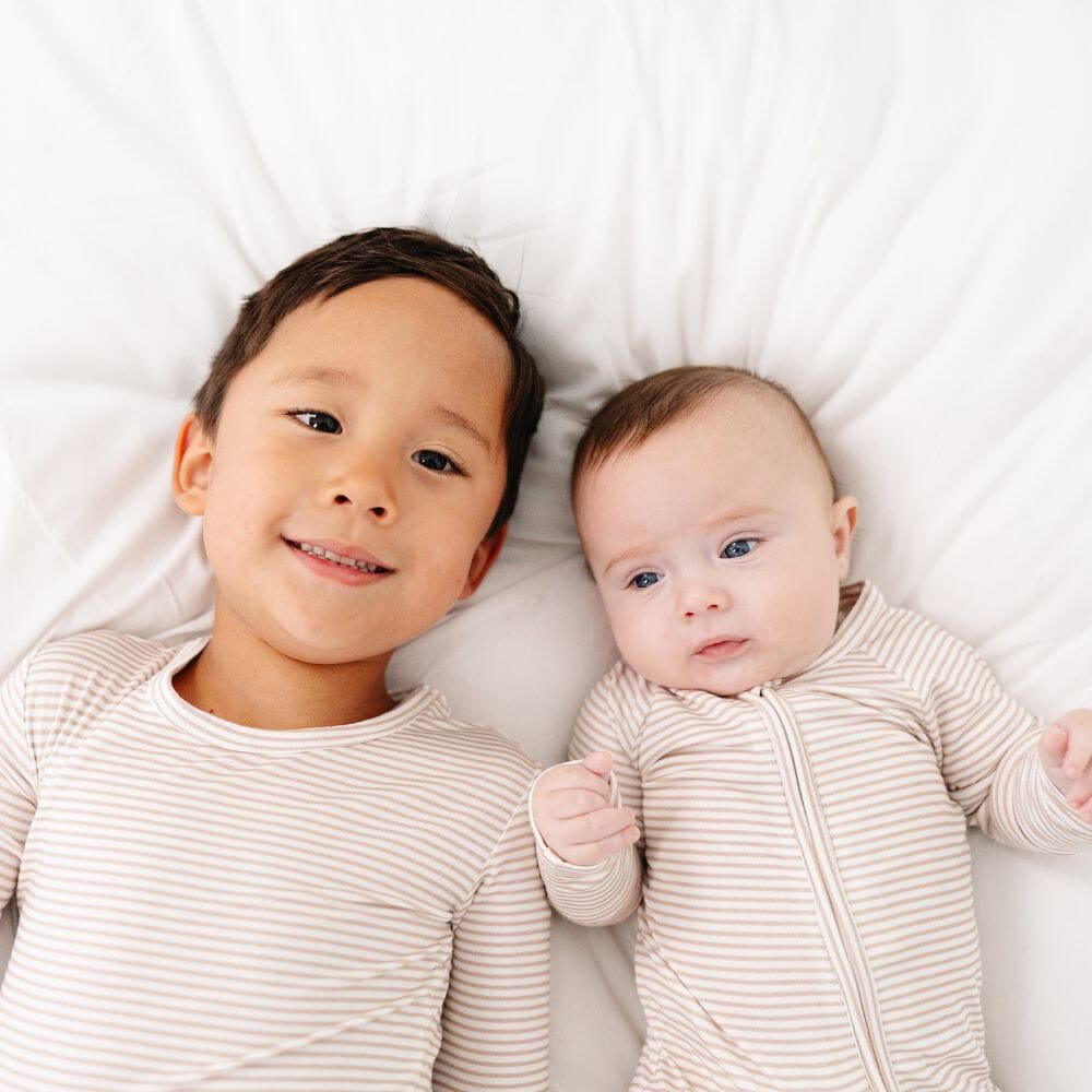 Oatmeal Stripe Bamboo Sleeper Motette 