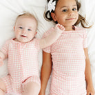 Sugar Gingham Short Sleeve & Shorts Bamboo Sleeper Motette 