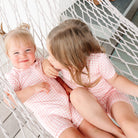 Sugar Gingham Short Sleeve & Shorts Bamboo Toddler Pajama Set Motette 