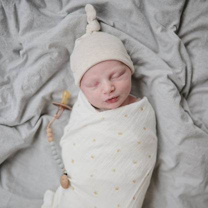 Organic Cotton Muslin Swaddle Blanket