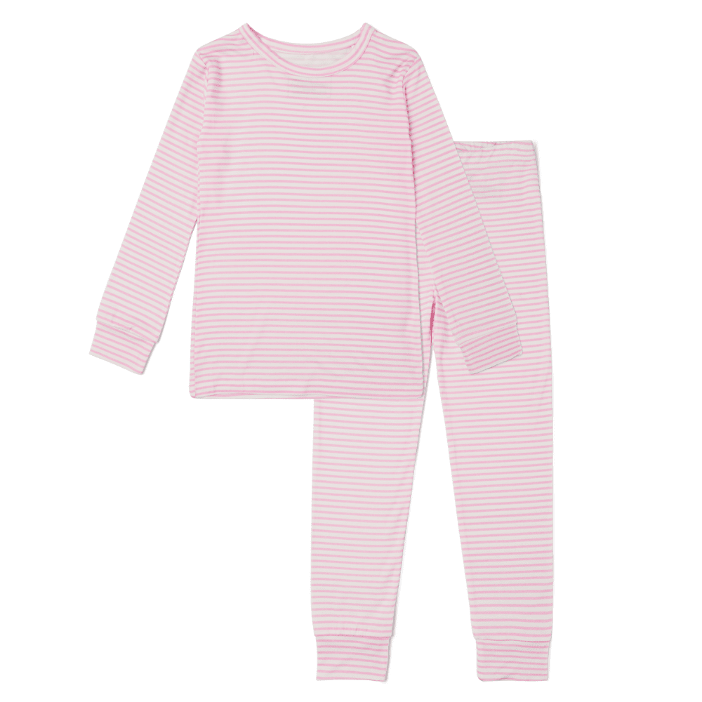 Ballet Stripe Bamboo Toddler Pajama Set Motette 