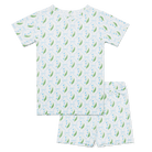 Bluebell Bows Short Sleeve & Shorts Bamboo Toddler Pajama Set Motette 