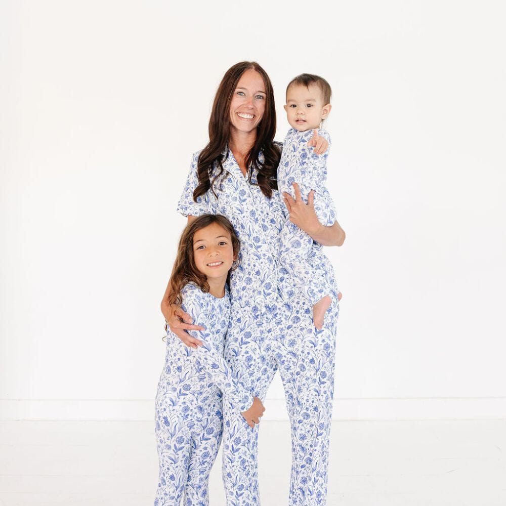 Porcelain Vine Bamboo Toddler Pajama Set Motette 
